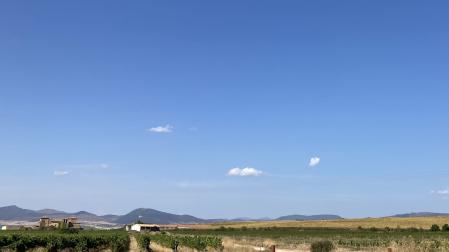 Vista de parte de la entrada  a Eriete, en cuyo entorno y el de Otazu o Paternain se proyectaba la planta fotovoltaica