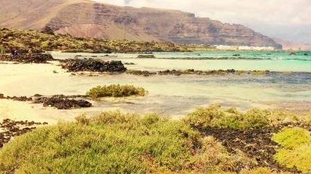 Una imagen de la playa de Órzola, la favorita de Beltrán Iraburu.