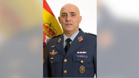 El subteniente José Ángel Fernández del 43 Grupo del Ejército del Aire y del Espacio