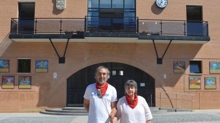 Javier Martínez Elvira y Pilar Aznal Uzqueda, alcalde y primera teniente de alcalde