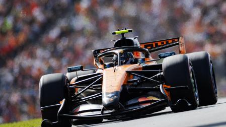 Lando Norris, durante la clasificación en el GP de Países Bajos