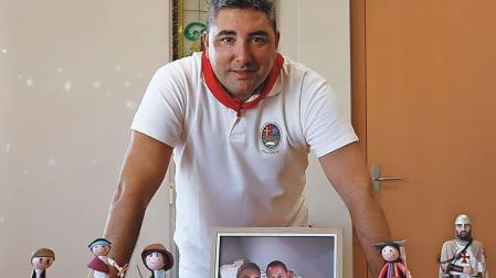 Tirso Calvo, alcalde de Ribaforada, en el Ayuntamiento del municipio