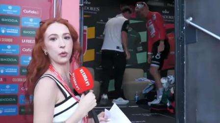 La influencer Erola Jons en uno de los vídeos que ha grabado en LaVuelta