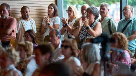 Carlos García Adanero, entre el público que ha asistido al pleno de Berriozar