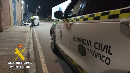 Imagen del estado en el que quedó el vehículo siniestrado