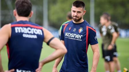 Fotos del entrenamiento de Osasuna este martes en Tajonar