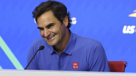Roger Federer, en comparecencia de prensa en Nueva York