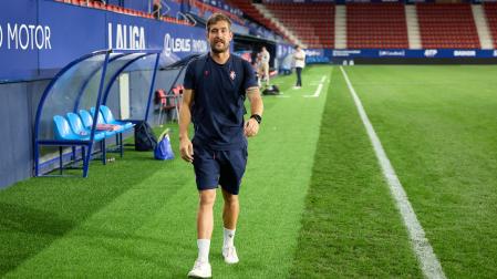 Aitor Fernández, el lunes tras el partido contra el Levante, su exequipo.urdíroz
