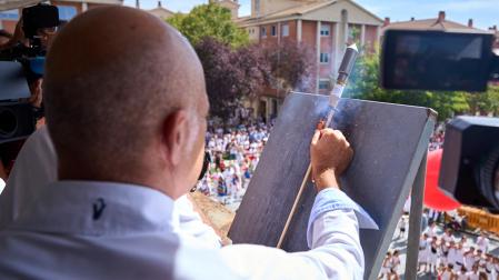 Fotos del cohete de fiestas de Zizur Mayor