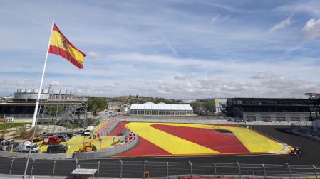 Una de las curvas del trazado de 'Madring', circuito completamente nuevo que el próximo 11 al 13 de septiembre acogerá el Gran Premio de España de Fórmula 1