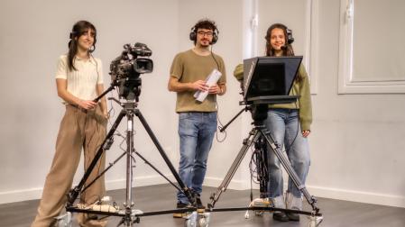Alumnado del Doble Grado Superior de Realización + Producción de Proyectos Audiovisuales y Espectáculos de Foro Europeo