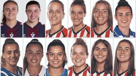 Las 12 jugadoras navarras que disputan esta temporada la Liga F