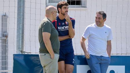 Cata y Braulio junto a Catena en la sesión de este viernes