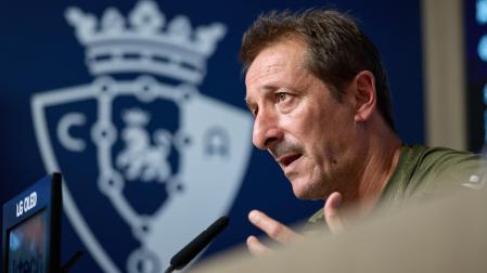 Rueda de prensa previa al partido de Luís Ramis.
