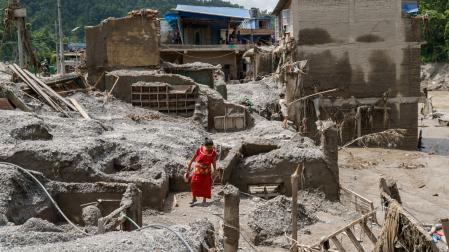 Dhading (Nepal) tras la riada