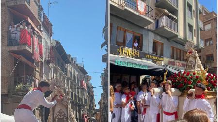 Imágenes de la procesión de fiestas de Peralta