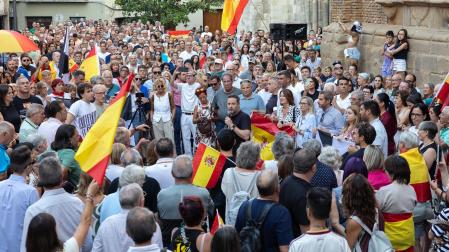 Fotos de la concentración en apoyo a Ceuta celebrada en Tudela