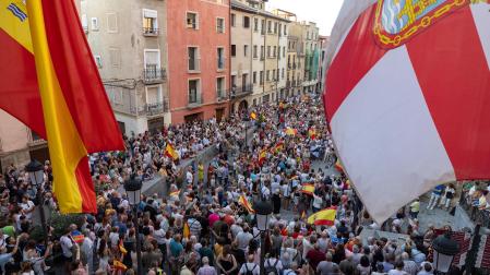 Fotos de la concentración en apoyo a Ceuta celebrada en Tudela