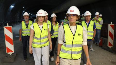 María Chivite, el 19 de junio de 2026 en el cale del túnel de Belate