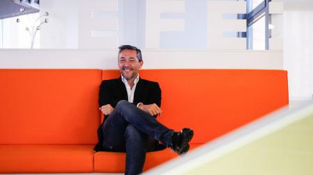 El periodista Javier Ruiz, durante una entrevista con EFE en la que ha explicado los detalles del nuevo canal de televisión, La Séptima