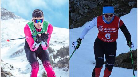 Ibai Letona y Maddalen Ruiz de Galarreta, promesas navarras convocados para una concentración con el equipo nacional de esquí de fondo