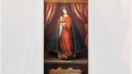 Virgen de las Maravillas del Museo de Santa Mónica de Puebla, por José Joaquín Magón, c. 1757