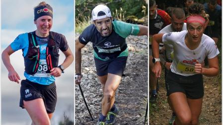 Izaskun Olleta, Aritz Sardina y Olatz Azazeta, en carreras anteriores.