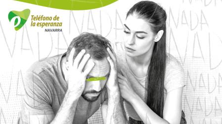 Cartel de la campaña "Cuando solo ves… NADA", del Teléfono de la Esperanza
