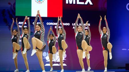Campeonato del Mundo de Gimnasia Aeróbica en el Navarra Arena de Pamplona.