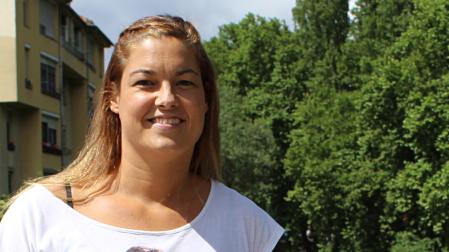 Silvia Ederra, en Estella