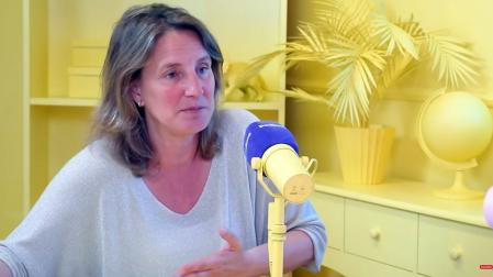 Natalia de Santiago, durante la entrevista
