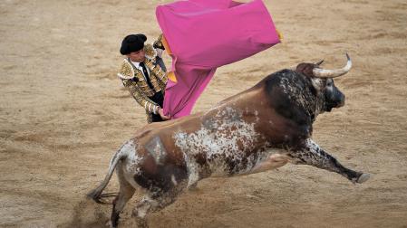 Una estampa de “La lidia” con Joselillo: espectaculares pelajes y capas de los toros de Sobral, como sardo 6º