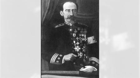Nicasio Landa retratado al óleo por Natalio Hualde en la sede central de Cruz Roja Española ( Fondo Histórico de Cruz Roja Española)