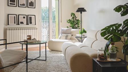Salón en tonos neutros