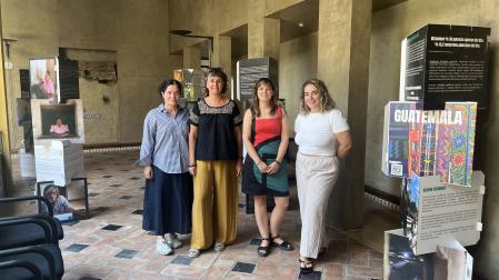De izquierda a derecha: Susana Romanos, Jaione Eugui, Amaia Sanz, y María Sainz