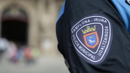 Imagen de un agente de Policía Municipal de Pamplona