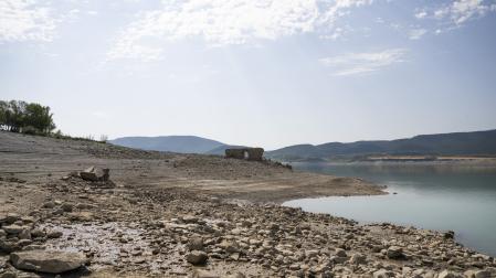 El embalse de Yesa, en una foto del pasado 19 de agosto