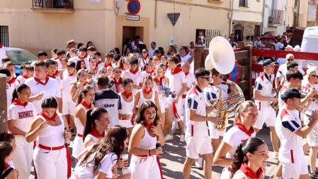 Calor, música y diversión en el cohete del inicio de las fiestas 2026 en Villafranca