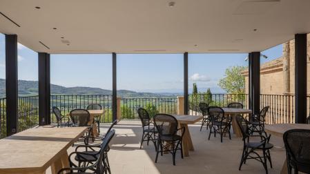 Imagen del restaurante de Mirador de Deyo Hotel Boutique, situado en Villamayor de Monjardín