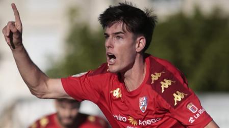 El jugador del Calahorra, Marcos Díaz