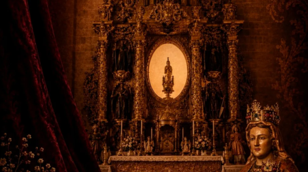 Imagen del retablo de Nuestra Señora la Virgen de la Paz de Cintruénigo
