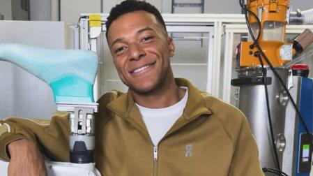 Kylian Mbappe en una imagen de su Instagram promocionando la marca deportiva ON