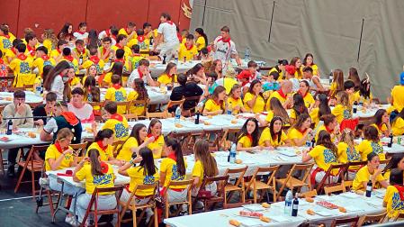 Comida de las peñas en fiestas de Villafranca 2026