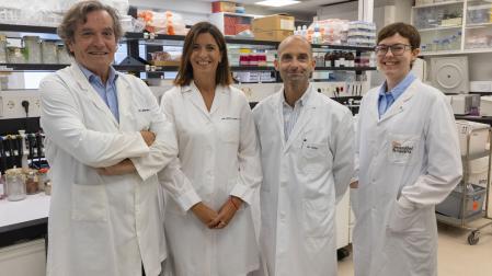 José Ángel Martínez Climent, Marta Larráyoz, Bruno Paiva y Carmen González, autores principales del estudio