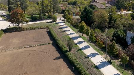 Parcelas en las que se ubicará el futuro centro ocupacional del Ayuntamiento de Pamplona en la zona de huertas de las Agustinas de Aranzadi