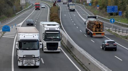 La autovía A-1 a la altura de Ziordia (Navarra)