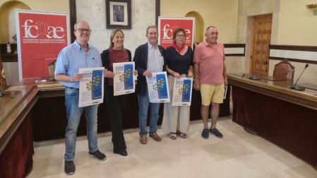 Participantes en la presentación, este jueves en Cintruénigo, de la Concentración Coral de la Ribera que tendrá lugar este sábado en San Adrián