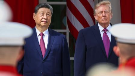 Donald Trump ha recibido este jueves al líder chino, Xi Jinping, en la Casa Blanca,
