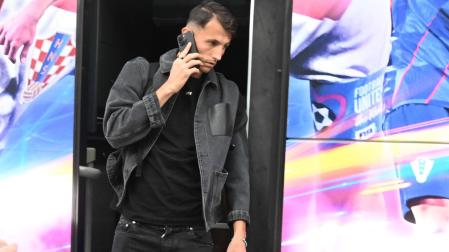Budimir, en la concentración con Croacia