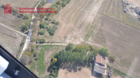 Zona afectada en Iturmendi.